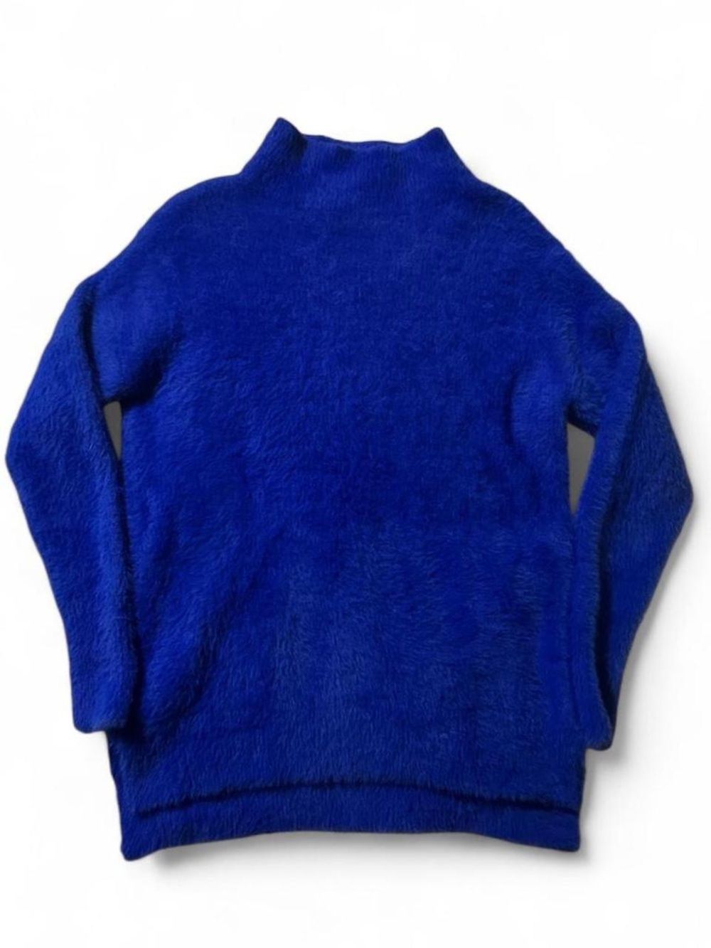 For The Republic Women’s Cobalt Blue Fuzzy Turtleneck Sweater